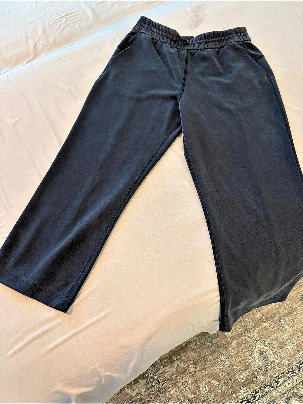 Lululemon Modal High-Rise Wide-Leg Lounge Pant Black Size 8